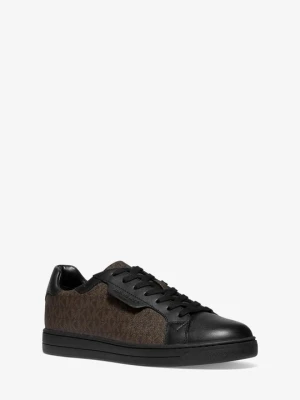 Sneakersy Keating z płótna z logo i skóry Michael Kors