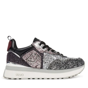 Sneakersy Liu Jo Maxi Wonder Glitter 01 BF5009 TX007 Srebrny