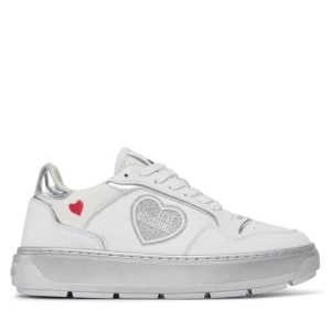 Sneakersy LOVE MOSCHINO JA15204G1IJC290B Bianco/Argento