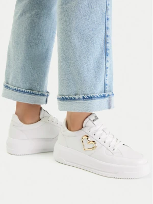 Sneakersy LOVE MOSCHINO JA15485G0OIA0100 Biały