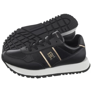 Sneakersy Low Cut Lace-Up Sneaker Black/Platinum T3A9-33548-1695 X208 (TH1222-a) Tommy Hilfiger