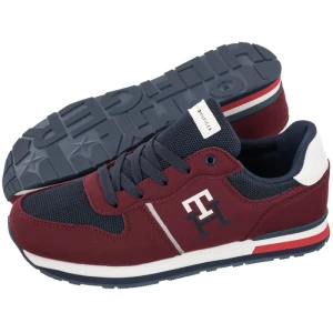 Sneakersy Low Cut Lace-Up Sneaker Bordeaux/Blue T3B9-32492-1450A240 (TH534-b) Tommy Hilfiger