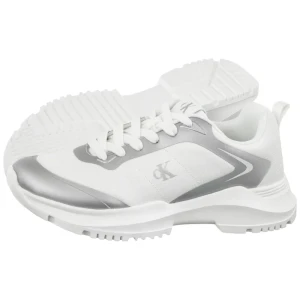Sneakersy Low Cut Lace-Up Sneaker Silver/White V3A9-83233-1844X059 (CK729-a) Calvin Klein