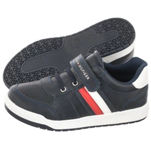 Sneakersy Low Cut Lace-Up Velcro Sneaker T1B4-30908-0621 X007 Blue/White (TH196-a) Tommy Hilfiger