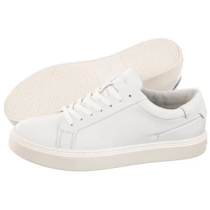 Sneakersy Low Top Lace Up Lth Sm Triple White HM0HM01018 0K4 (CK251-a) Calvin Klein