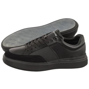 Sneakersy Low Top Lace Up Lth Triple Black HM0HM01047 0GJ (CK313-a) Calvin Klein