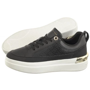 Sneakersy Lux Court Sneaker Monogram Black FW0FW07808 BDS (TH1014-b) Tommy Hilfiger