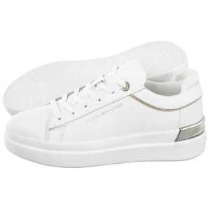 Sneakersy Lux Metallic Cupsole Sneaker White FW0FW07030 YBS (TH764-a) Tommy Hilfiger