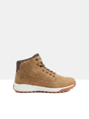 Sneakersy marki Fila z wysoką cholewką i profilowaną podeszwą BonPrix brązowy