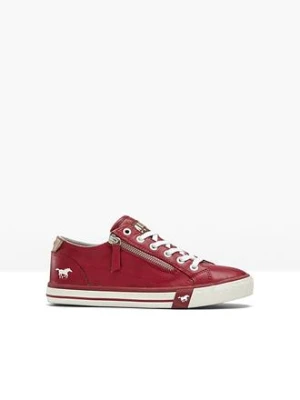 Sneakersy marki Mustang z zamkiem BonPrix czerwony
