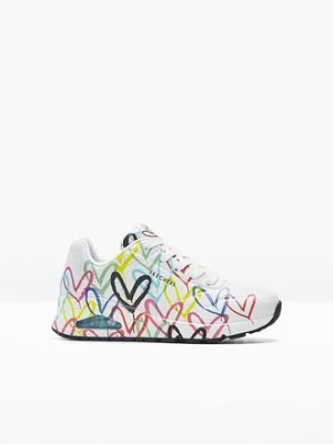 Sneakersy marki Skechers z pianką memory BonPrix biały