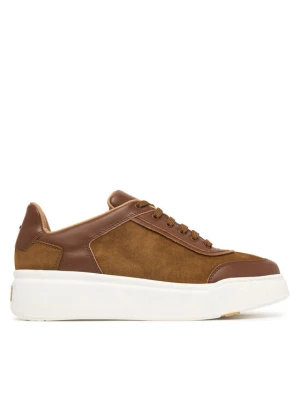 Sneakersy Max Mara Isuede 2624766031 Beżowy