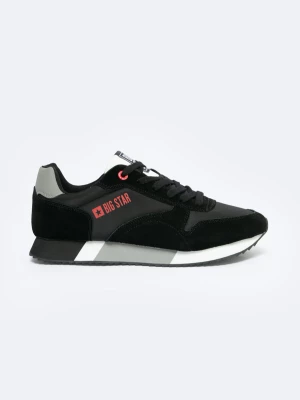 Sneakersy męskie czarne z logo BIG STAR NN174500 906