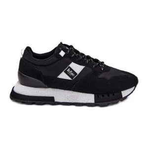 Sneakersy Męskie Na Platformie Lee Cooper LCJ-25-03-3378M Czarne