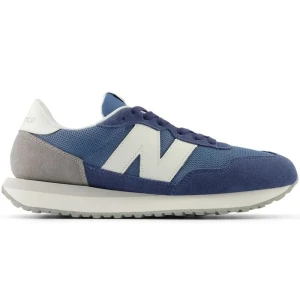 Sneakersy męskie New Balance 237 zamszowe buty sportowe niebieskie (MS237LBW)