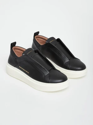 Sneakersy męskie skórzane Slip-On ALEXANDER SMITH