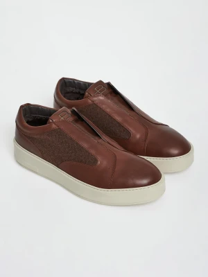 Sneakersy męskie skórzane BALDININI