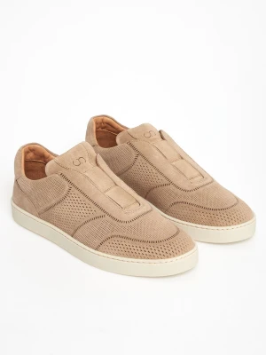 Sneakersy męskie zamszowe CESARE CASADEI