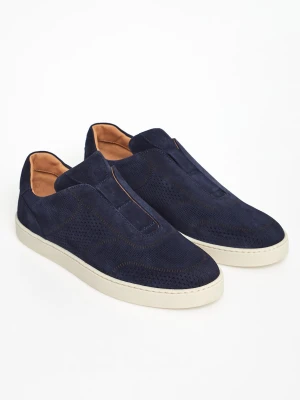 Sneakersy męskie zamszowe CESARE CASADEI