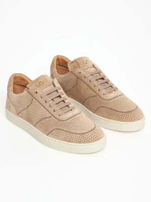 Sneakersy męskie zamszowe CESARE CASADEI