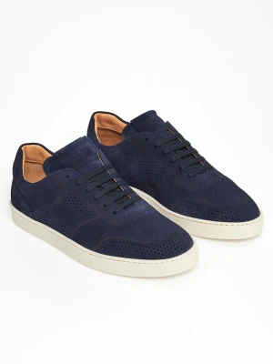 Sneakersy męskie zamszowe CESARE CASADEI