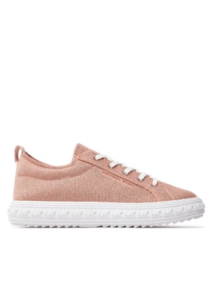 Sneakersy MICHAEL Michael Kors Grove Metallic 43S4GVFS2D Różowy