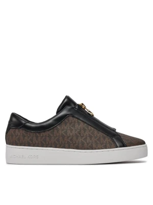 Sneakersy MICHAEL Michael Kors Keaton Zip Slip On 43R4KTFP2B Brązowy