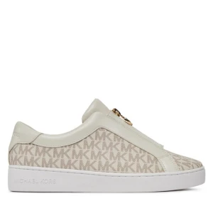 Sneakersy MICHAEL Michael Kors Keaton Zip Slip On 43R4KTFP2B Écru