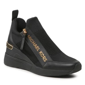 Sneakersy MICHAEL Michael Kors Willis Wedge Trainer 43F3WIFS1D Czarny