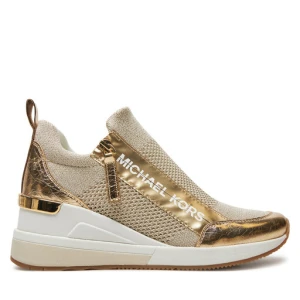 Sneakersy MICHAEL Michael Kors Willis Wedge Trainer 43R5WIFS3D Złoty