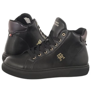 Sneakersy Monogram High Top Lace-Up Sneaker T3A9-32968-1355 999 Black (TH868-a) Tommy Hilfiger