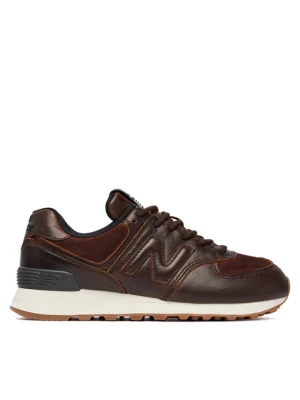 Sneakersy New Balance W574HM Brązowy ciemny