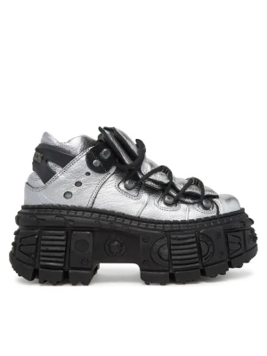 Sneakersy NEW ROCK M-106WALL-C16 Srebrny