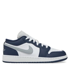 Sneakersy Nike Air Jordan 1 Low (GS) 553560 141 Granatowy