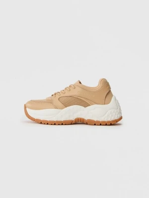 Sneakersy niskie Armani Exchange beżowy