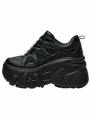Sneakersy niskie Bershka czarny