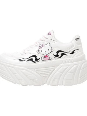 Sneakersy niskie Bershka biały