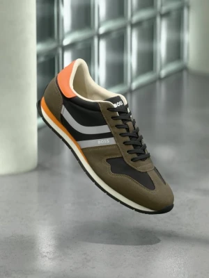Sneakersy niskie Boss ciemnobrązowy