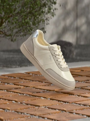 Sneakersy niskie Boss mleczny