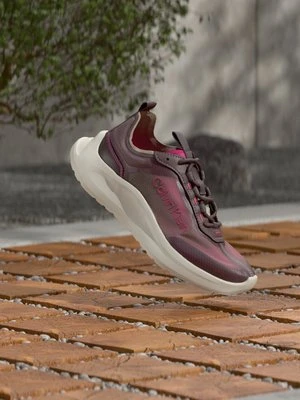 Sneakersy niskie Calvin Klein bordowy