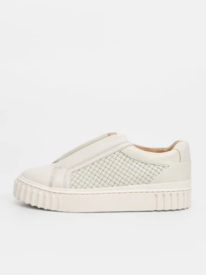 Sneakersy niskie Clarks mleczny