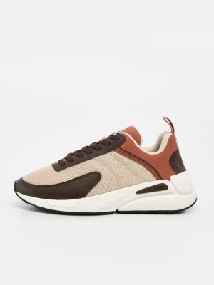 Sneakersy niskie Diesel brązowy