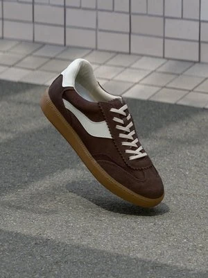Sneakersy niskie Dolce Vita ciemnobrązowy