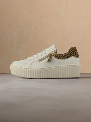 Sneakersy niskie Gabor mleczny