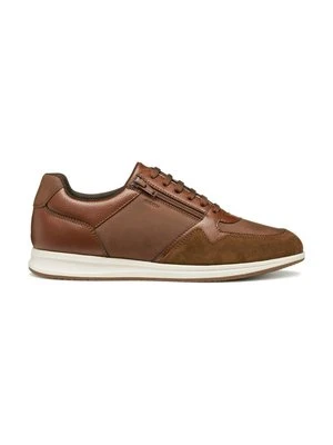 Sneakersy niskie Geox brązowy melanż