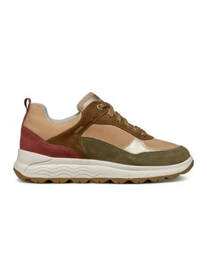 Sneakersy niskie Geox brązowy melanż