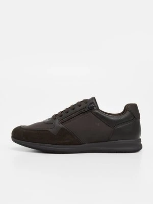 Sneakersy niskie Geox ciemnobrązowy