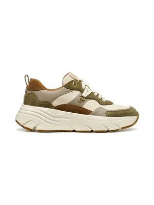 Sneakersy niskie Geox brązowy melanż