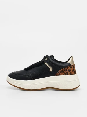 Sneakersy niskie Geox koniakowy
