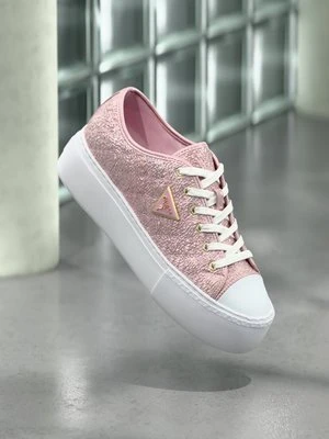 Sneakersy niskie Guess jasnoróżowy